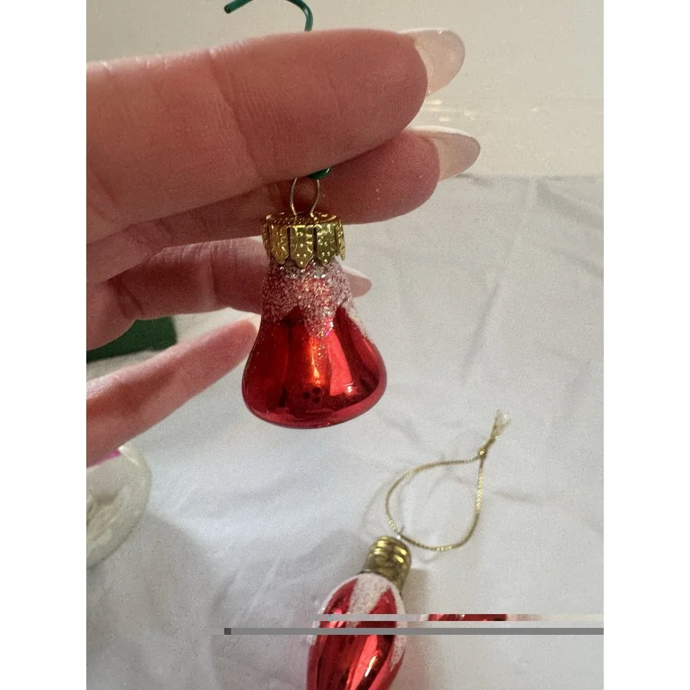All is Brite Hand Painted Glass Angel Ornament 3 Pack set Vintage Christmas Box